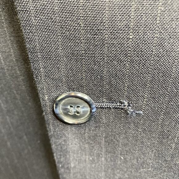 Hardy Amies Men's Navy Pinstripe Wool Blazer Size 36R Old Money Classic Preppy - Picture 9 of 13